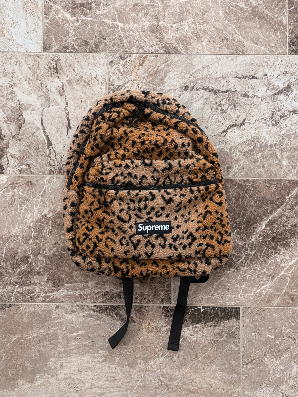 Supreme leopard backpack